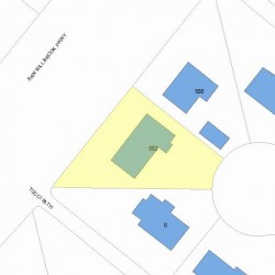 592 Saw Mill Brook Pkwy, Newton, MA 02459 plot plan