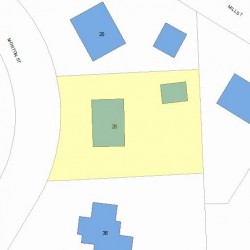 26 Morton St, Newton, MA 02459 plot plan