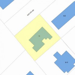 14 Burton Ave, Newton, MA 02458 plot plan