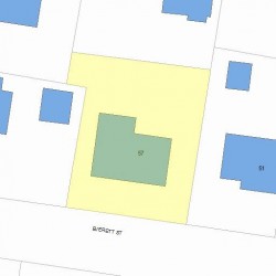 57 Everett St, Newton, MA 02459 plot plan