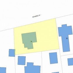 38 Bowers St, Newton, MA 02460 plot plan
