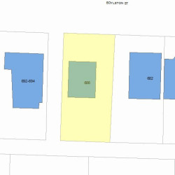 686 Boylston St, Newton, MA 02459 plot plan