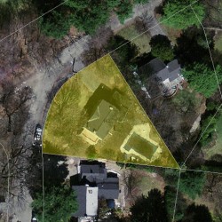 142 Pine Grove Ave, Newton, MA 02462 aerial view