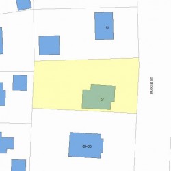 57 Parker St, Newton, MA 02459 plot plan