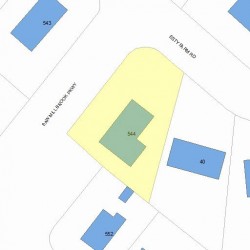 544 Saw Mill Brook Pkwy, Newton, MA 02459 plot plan