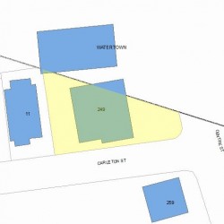 249 Centre St, Newton, MA 02458 plot plan