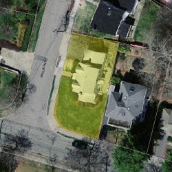 26 Hallron Rd, Newton, MA 02462 aerial view