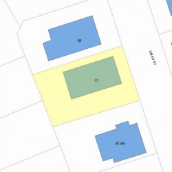 63 Dalby St, Newton, MA 02458 plot plan