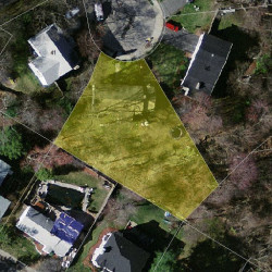 45 Juniper Ln, Newton, MA 02459 aerial view