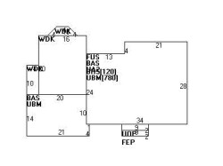 22 Howe Rd, Newton, MA 02459 floor plan