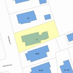 50 Harvard St, Newton, MA 02460 plot plan