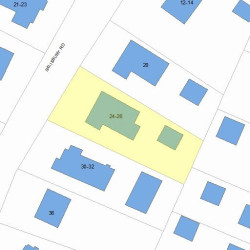 24 Salisbury Rd, Newton, MA 02458 plot plan