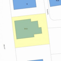 22 Hale St, Newton, MA 02464 plot plan