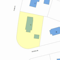 12 Clark St, Newton, MA 02459 plot plan