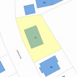 370 Linwood Ave, Newton, MA 02460 plot plan