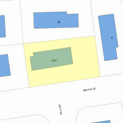 1265 Beacon St, Newton, MA 02468 plot plan