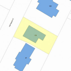 136 Grasmere St, Newton, MA 02458 plot plan