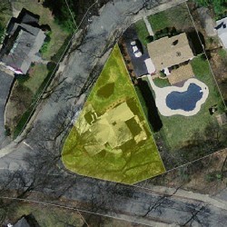 46 Roland St, Newton, MA 02461 aerial view