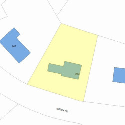 237 Varick Rd, Newton, MA 02468 plot plan