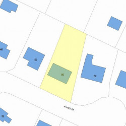 56 James St, Newton, MA 02465 plot plan