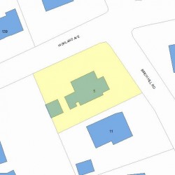 5 Birch Hill Rd, Newton, MA 02465 plot plan