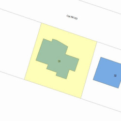 38 Clark Rd, Newton, MA 02465 plot plan