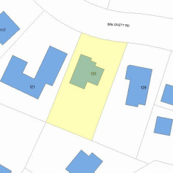 125 Brackett Rd, Newton, MA 02458 plot plan