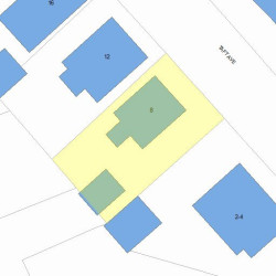 8 Taft Ave, Newton, MA 02465 plot plan