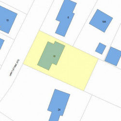 16 Hawthorne Ave, Newton, MA 02466 plot plan