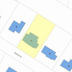 42 Stanley Rd, Newton, MA 02468 plot plan