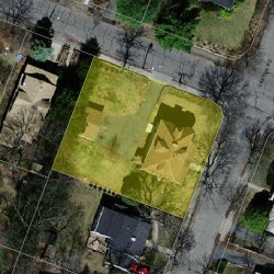 21 Carver Rd, Newton, MA 02461 aerial view