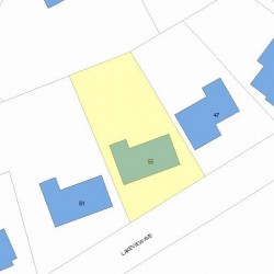 55 Lakeview Ave, Newton, MA 02460 plot plan