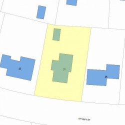 31 Wyman St, Newton, MA 02468 plot plan