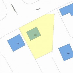 106 Pine St, Newton, MA 02466 plot plan