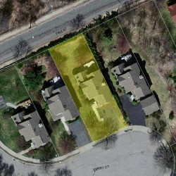 22 Kerry Ct, Newton, MA 02465 aerial view