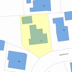 47 Carleton St, Newton, MA 02458 plot plan