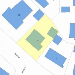 37 Homer St, Newton, MA 02459 plot plan