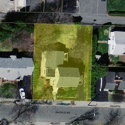 71 Oakdale Rd, Newton, MA 02459 aerial view