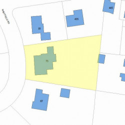 73 Sheffield Rd, Newton, MA 02460 plot plan