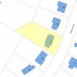 44 Oak Cliff Rd, Newton, MA 02460 plot plan