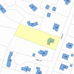 237 Park St, Newton, MA 02458 plot plan