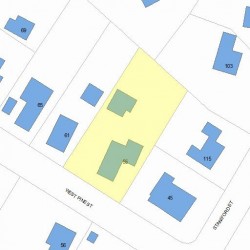 55 Pine St, Newton, MA 02466 plot plan