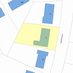 25 Lafayette Rd, Newton, MA 02462 plot plan