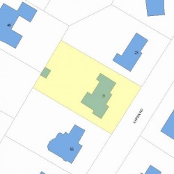 31 Karen Rd, Newton, MA 02468 plot plan