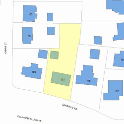 781 Commonwealth Ave, Newton, MA 02459 plot plan