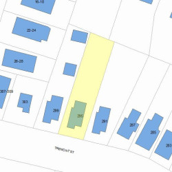 295 Tremont St, Newton, MA 02458 plot plan