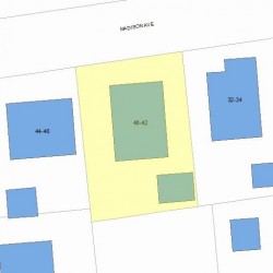 42 Madison Ave, Newton, MA 02460 plot plan