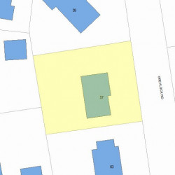 57 Greylock Rd, Newton, MA 02465 plot plan