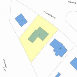 11 Quinobequin Rd, Newton, MA 02462 plot plan