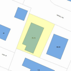 72 Newell Rd, Newton, MA 02466 plot plan